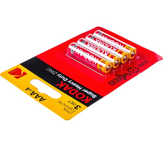 Солевая батарейка Kodak R034BL EXTRA HEAVY DUTY K3AHZ4 Б0005118