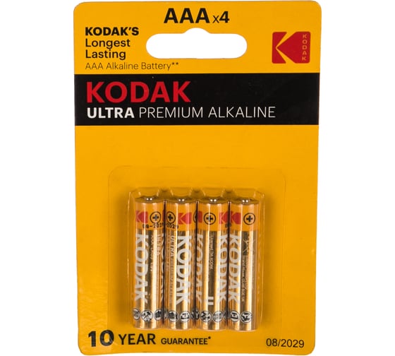 Щелочная батарейка Kodak LR034BL ULTRA PREMIUMK3A4U Б0005128