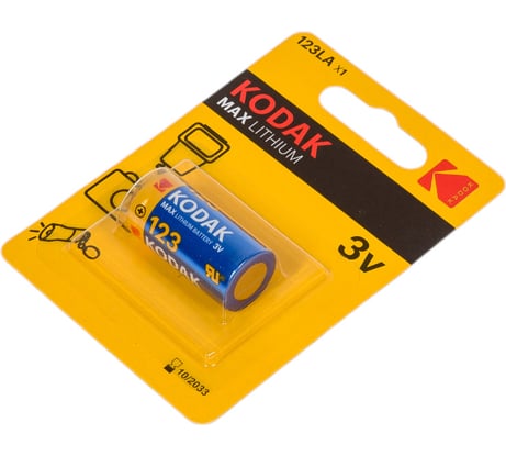 Литиевая батарейка Kodak CR123 K123LA Б0005146