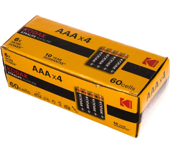 Щелочная батарейка Kodak LR0360 4S colour box XTRALIFE K3A60 Б0029221