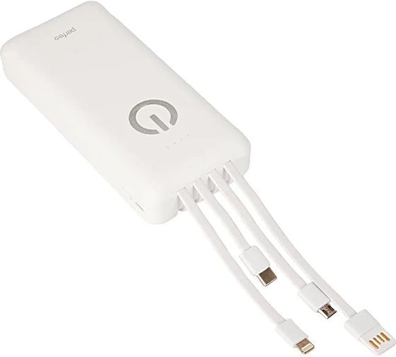 Внешний аккумулятор Perfeo Powerbank ABSOLUTE 20000mah белый 30017155