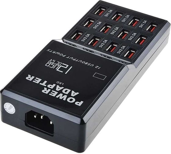 Зарядное устройство PALMEXX на 12USB портов, 5.0V-12A, 60W PX/PA-12USB-12A