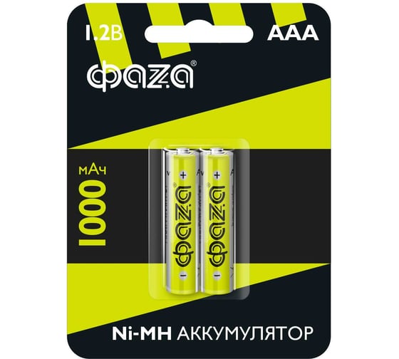 Аккумулятор ФАZА размера AAA/HR03 1.2В 1000мАч Ni-MH BL-2 5002913 16091561