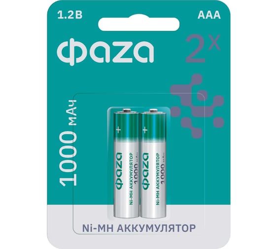 Аккумулятор ФАZА размера AAA/HR03 1.2В 1000мАч Ni-MH BL-2 5002913