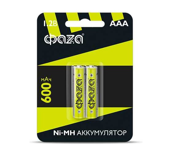 Аккумулятор ФАZА размера AAA/HR03 1.2В 600мАч Ni-MH BL-2 5002852