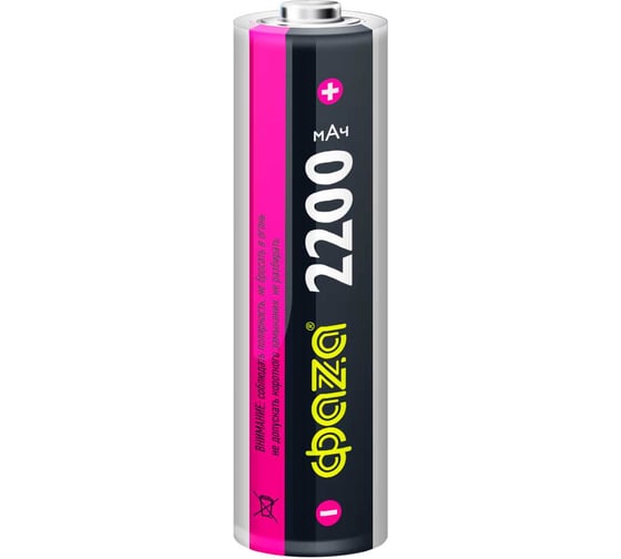 Аккумулятор ФАZА Li-Ion 18650 18650 2200мАч 3.7В без платы защиты BL-1 5004726