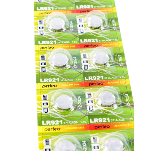 Алкалиновая батарейка PERFEO LR921 10 шт блистер 371A AG6 30 009 117