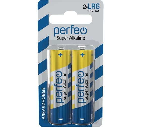 Алкалиновая батарейка PERFEO LR6 2 шт блистер 30 005 157