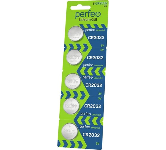 Батарейка PERFEO Литий CR2032 5 шт блистер 30 005 161