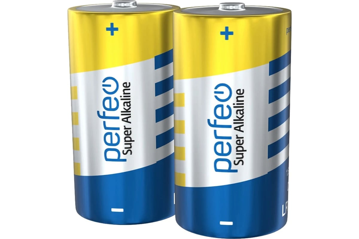 Алкалиновая батарейка PERFEO LR14 2 шт в пленке 30 010 616 - выгодная ...