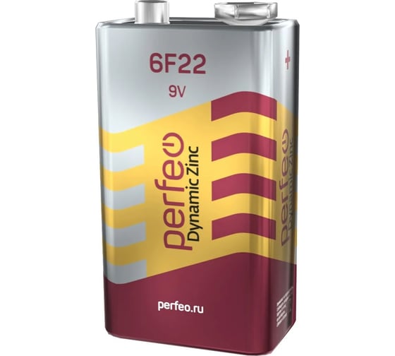 Батарейка PERFEO 6F22 1 шт в пленке 30 005 312