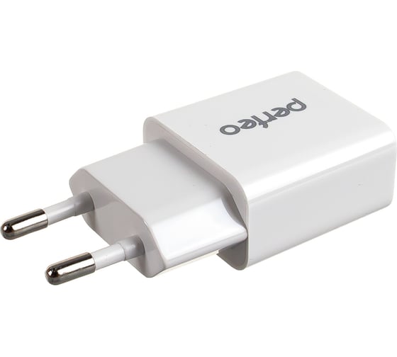 Сетевое зарядное устройство PERFEO с разъемом USB 2.1А белый CUBE 1 PF_A4128 30 011 210