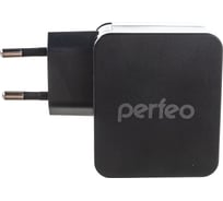 Сетевое зарядное устройство PERFEO с разъемом 3xUSB 4.8А черный CUBE 3 PF_A4135 30 011 217