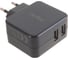 Сетевое зарядное устройство PERFEO с разъемом 2xUSB 3.4А черный CUBE 2 PF_A4133 30 011 215 2
