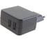 Сетевое зарядное устройство PERFEO с разъемом 2xUSB 3.4А черный CUBE 2 PF_A4133 30 011 215 3