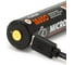 Аккумулятор ЯРКИЙ ЛУЧ ylp yl1832r 18650 li-ion 3.7В 3200mah с защитой и встроенным зу micro-usb, в силикон.кейсе 4606400667339 2