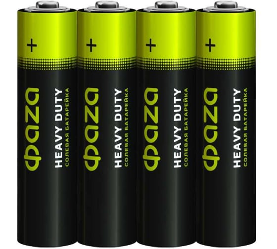 Элемент питания ФАZА солевой AA/R6 1.2В Heavy Duty Shrink-4 (уп.4шт) 5002296