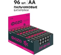 Батарейка ФАZА Элемент питания алкалиновый AA/LR6 1.5В Super Alkaline box-96 (уп.96шт) DISPLAY 2854643