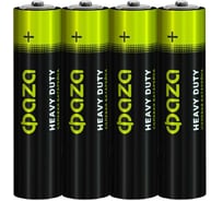 Элемент питания солевой ФАZА AAA/R03 1.5В Heavy Duty Shrink-4 (уп.4шт) 5002326