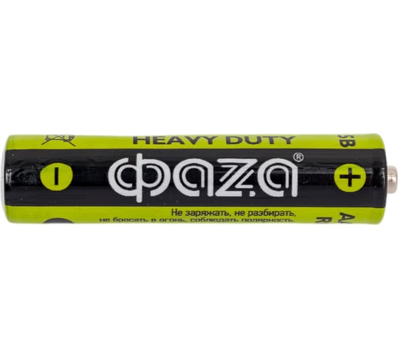 Элемент питания ФАZА солевой AAA/R03 1.5В Heavy Duty Shrink-4 (уп.4шт) 5002326 1