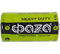 Элемент питания ФАZА солевой C/R14 1.5В Heavy Duty Shrink-2 (уп.2шт) 5002234