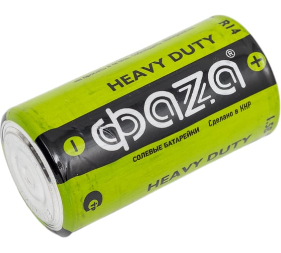 Элемент питания ФАZА солевой C/R14 1.5В Heavy Duty Shrink-2 (уп.2шт) 5002234