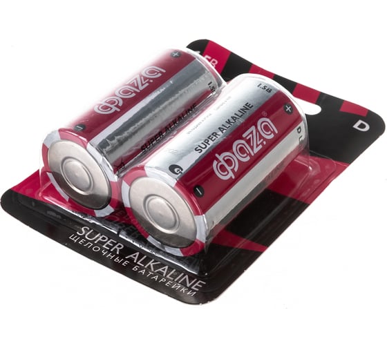 Алкалиновые элементы питания ФАZА LR20 Super Alkaline BL-2 2858535
