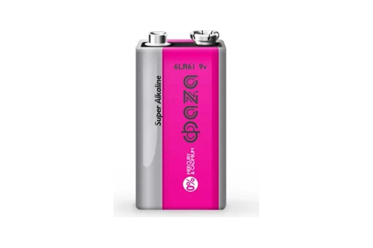 Алкалиновый элемент питания ФАZА "крона" 6LR61 9В Super Alkaline BL-1 ...