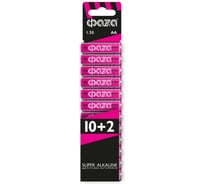 Батарейка Элемент питания алкалиновый AA/LR6 1.5В Super Alkaline SBL-(10+2) ФАZА (упаковка 12 шт) 2854582