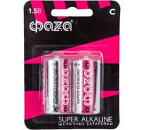 Алкалиновый элемент питания ФАZА C/LR14 1.5В Super Alkaline BL-2 2 шт 2858504 16091592