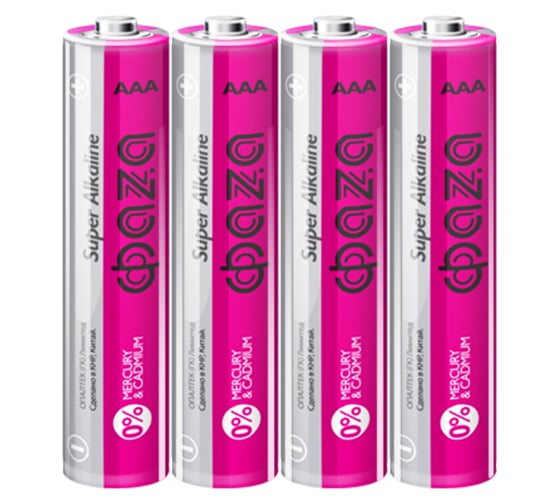 Алкалиновые элементы питания ФАZА LR03 Super Alkaline S-4 5000438 1