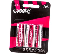 Алкалиновые элементы питания ФАZА LR 6 Super Alkaline BL-4 5000285