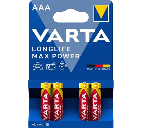 Батарейка Varta LONGLIFE MAX P. AАA 04703101404 4008496104734