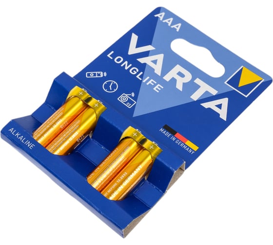 Батарейки Varta LONGLIFE AAA BL4 4008496847075 04103101414