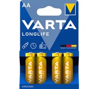 Батарейки Varta LONGLIFE AA BL4 4008496525157 4106101414 RPL00325