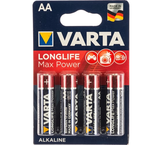 Батарейка Varta LONGLIFE MAX P. AA 4706101404