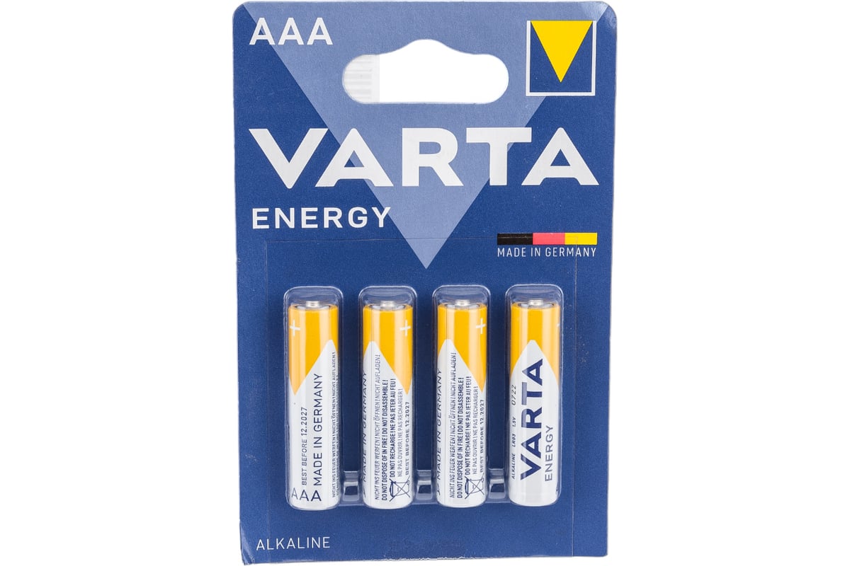 Батарейка VARTA ENERGY AAA, 4 шт.