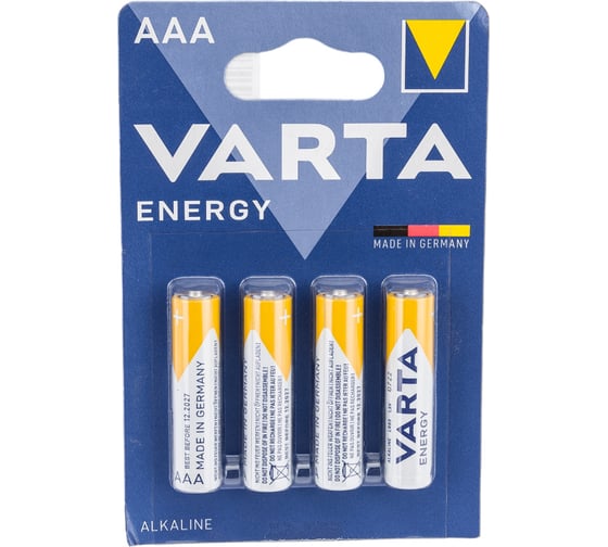 Батарейки Varta ENERGY AAA 4103213414 4008496626458
