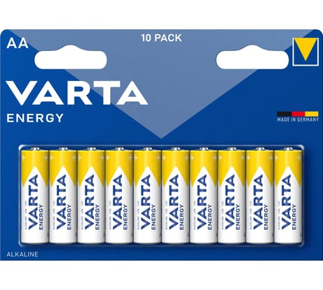 Батарейки Varta ENERGY AA 10шт 4008496674398 4106229491