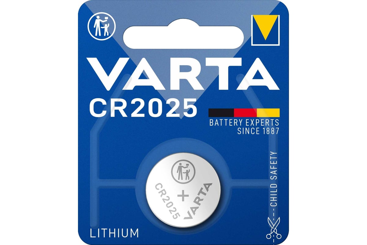 Элемент питания Varta ELECTRONICS CR 2025 06025101401 4008496276875