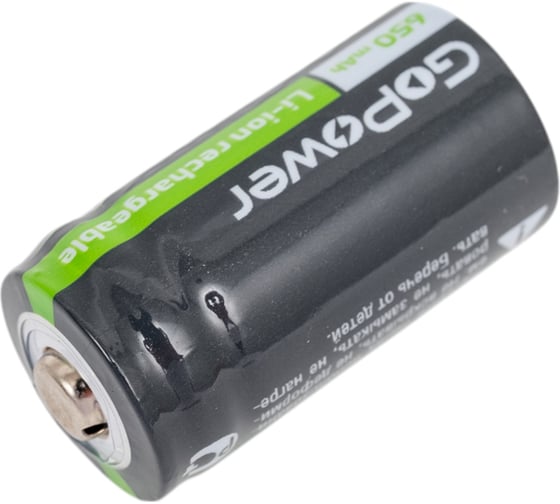 Аккумулятор GoPower Li-ion 16340 PK1 3V 650mAh с защитой 00-00019619