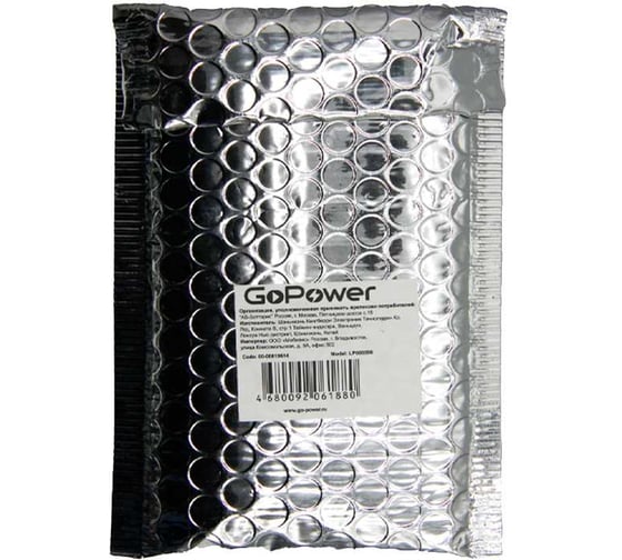 Аккумулятор GoPower Li-Pol LP605590 PK1 3.7V 3500mAh 00-00019614