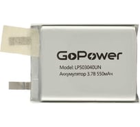 Аккумулятор GoPower Li-Pol LP503040UN 3.7V 550mAh без защиты 00-00024523