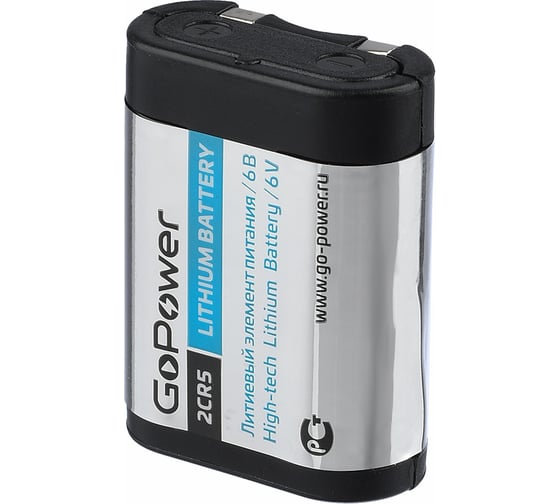 Батарейка GoPower 2CR5 BL1 Lithium 6V (6203) 00-00023062