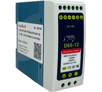 Промышленный блок питания ComOnyx 12В, 5А, 60 Вт с креплением на din рейку, co-d60-12 200-046