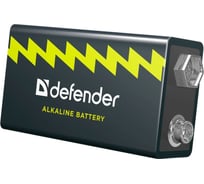 Алкалиновая батарейка Defender 6LR61-1B Крона, в блистере 1шт, 9 В 56042