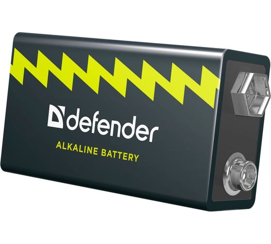 Алкалиновая батарейка Defender 6LR61-1B Крона, в блистере 1шт, 9 В 56042 1