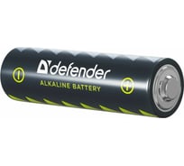 Алкалиновая батарейка Defender LR6-4F AA, в пленке 4шт 56011