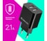 Сетевой адаптер Defender UPA-22 черный, 2xUSB, 2.1А 83579 2