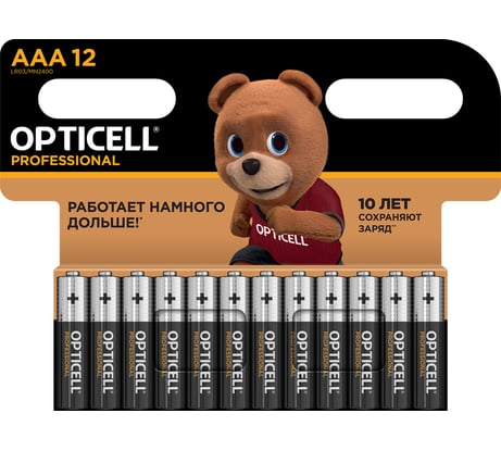 Батарейки OPTICELL PROFESSIONAL AAA 12шт 6052006
